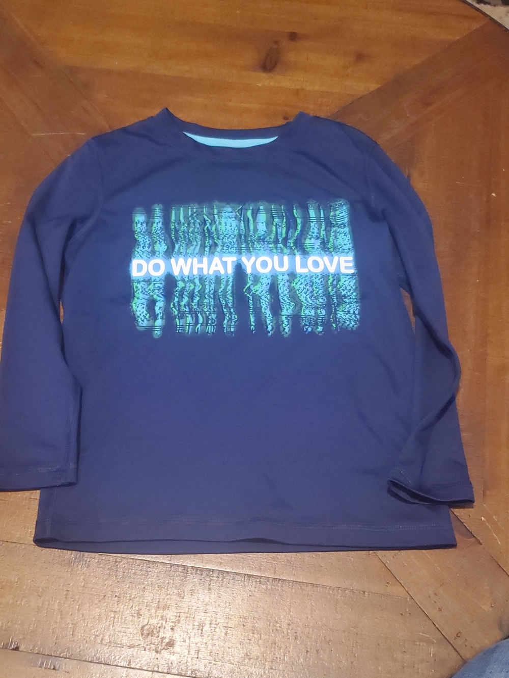 all in motion Navy Long-Sleeve Tee with Teal Graphic - DO WHAT YOU LOVE